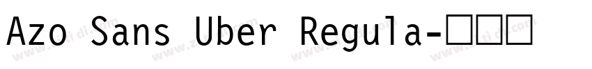 Azo Sans Uber Regula字体转换